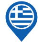 Greece Location Flag Pin free icon for commercial use