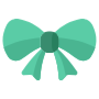 Green Ribbon Gift Bow free icon for commercial use