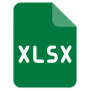 Green Xlsx Excel File Format Extension free icon for commercial use