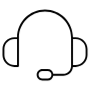 Headset Black Outline free icon for commercial use