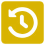 History Yellow Square Button free icon for commercial use