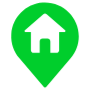 Home Location Address Placeholder Green free icon for commercial use