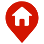 Home Location Address Placeholder Red icon