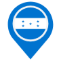 Honduras Location Flag Pin icon