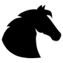 Horse Head Silhouette icon