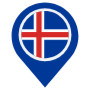 Iceland Location Flag Pin free icon for commercial use