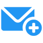 Add Email Blue free icon for commercial use