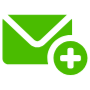 Add Email Green free icon for commercial use