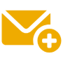 Add Email Yellow free icon for commercial use