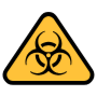 Biohazard Sign Yellow icon