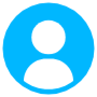 Blue User Circle Round free icon for commercial use