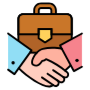 Business Cooperation Partner Hand Shake free icon for commercial use