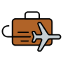 Business Trip Travel Briefcase free icon for commercial use