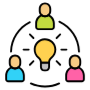 Consultation Teamwork Brainstorm free icon for commercial use