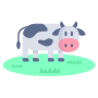 Cow Farming And Grass icon
