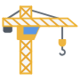 Crane Tower Yellow free icon for commercial use