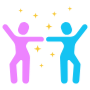 Dancing People With Music free icon for commercial use