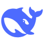 Deepseek Blue Logo Symbol free icon for commercial use