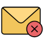 Delete Junk Email Yellow icon