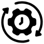 Efficiency Black Gear free icon for commercial use