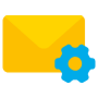 Email Setting Yellow free icon for commercial use