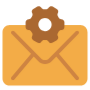 Email Setting Yellow Envelope free icon for commercial use