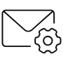 Email Setup Black Outline free icon for commercial use