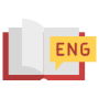 English Language Grammar Vocabulary Book free icon for commercial use