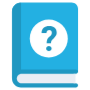 Faq Blue Information Book free icon for commercial use