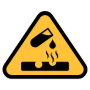 Hazardous Chemical Sign Yellow free icon for commercial use