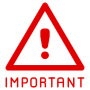 Important Warning Sign Red icon