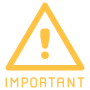 Important Warning Sign Yellow icon