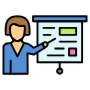 Introduction Presentation Business Woman free icon for commercial use