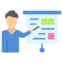 Introduction Presentation Businessman icon