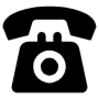 Landline Old Vintage Black Phone free icon for commercial use