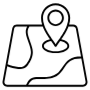 Location And Map Pointer Black Outline free icon for commercial use