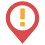 Location Error Red Pin free icon for commercial use