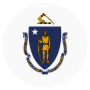 Massachusetts State Flag Circle Round icon