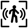 Motion Sensor Black Person free icon for commercial use