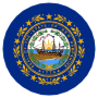 New Hampshire State Flag Circle Round icon
