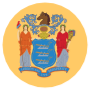 New Jersey State Flag Circle Round icon