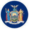 New York State Flag Circle Round icon