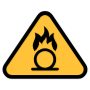 Oxidizing Hazard Symbol Yellow free icon for commercial use