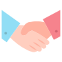 Partner Hand Shake Business Client free icon for commercial use