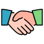 Partner Hand Shake Client free icon for commercial use