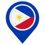 Philiphines Location Flag Pin icon