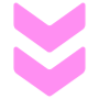 Pink Double Arrow Chevron free icon for commercial use