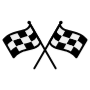 Racing Finish Flags free icon for commercial use