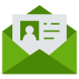 Resume Email Green free icon for commercial use