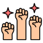 Revolution Resistance Hands free icon for commercial use